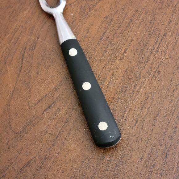 Vintage EKCO Meat Carving Fork Black Handle Stainless Steel Lenght 11.75" - Picture 5 of 8